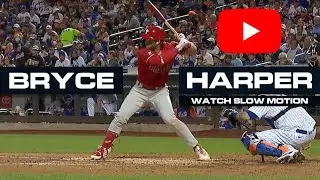 Bryce Harper Slow Motion Home Run Baseball Swing Hitting Mechanics Tips