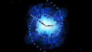 After Effects & Lightwave 3D - Abstract Clock Animated Background