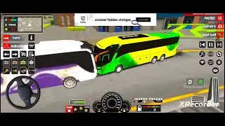 Bus stand se bus ka chalna in city #viral #bus #city game bus simulator 