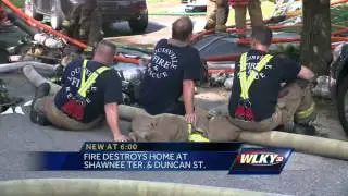 Fire destroys home in Shawnee Neighborhood