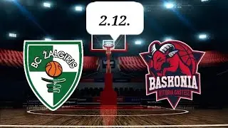 Žalgiris Kaunas @ Saski Baskonia [EuroLeague 21/22] | 2.12. | NBA 2K22 - live