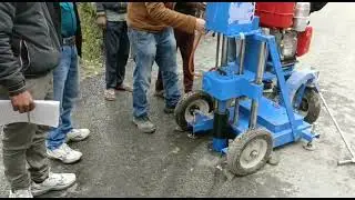 How to core cutting of crust(DBM,BC etc.)|| #construction #civilengineer #highway #dbm #bitumen