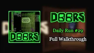 Doors | Daily Run #29 | Full Walkthrough | Roblox