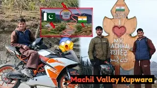 First Snowfall Ride ❄️ | KTM RC200 in Machil Valley 🔥 | IQBAL CLICKS 