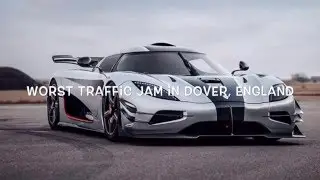 Worst traffic jam in Dover, England