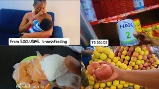 SHOP WITH ME: FOODS FOR MY 6 MONTHS OLD AFRICAN BABY ||  PREPING FOR SOLIDS TRANSITION 