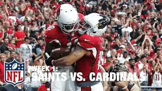Carson Palmer Scrambles and Fires to WR John Brown for 10-Yard TD | Saints vs. Cardinals | NFL