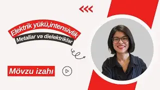 Elektrik yükü - mövzu izahı (Canlı dərslərimdən bir hissə)