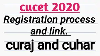 #cucet registration process #cucet counseling 2020