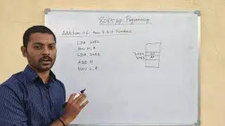 (8085 micro processor) Addition and Subtraction of two 8 bit number in tamil