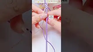 How to tie a beautiful white round bracelet #diy #craftyhome #crafting