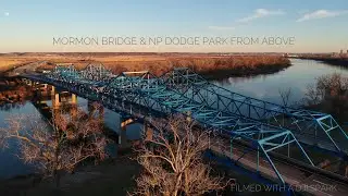 DJI Spark above the Nebraska - Iowa Missouri River Valley