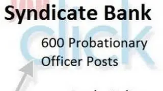 Syndicate Bank Jobs Apply Now Hurry Latest Video 2016   Youtube