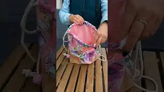DIY Drawstring Backpack ✂️🧵