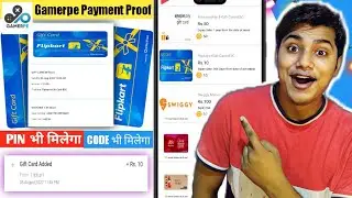 Gamerpe App Payment Proof || Flipkart Gift Card Codes Free