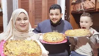 ابني الغالي طلبها مني كان لازم أعملها🤗كشفتلكم سر المهنه😋لأول مره ع القناه طريقه البيتزا👌