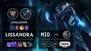 Lissandra Mid vs Yasuo - EUW Challenger Patch 11.19