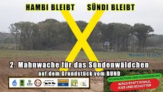 Pflanzaktion Hambi-Sündi Wald in Manheim - 2.Mahnwache auf BUND Grundstück 19.10.25 (4)