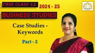 CBSE Class 12 - Business Studies - Case Based Questions - Keywords - Chapter 5 - 8 - Tamil