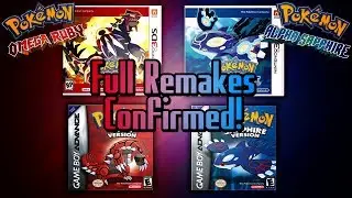 Pokemon Omega Ruby & Alpha Sapphire CONFIRMED FULL HOENN REMAKES!!!