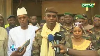 FAMa | Visite du chantier de l'hôpital #militaire de Banankoro Senou par le gouvernement