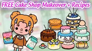FREE Cake Shop Makeover + Recipes in Toca Boca ✨ Toca House Ideas | Toca Amore TV