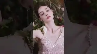 Pink Couture Princess Gown: Sequin & Crystal Spaghetti-Strap Dress
