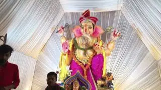 Sri Ganesh puja 15 feet murti Ganpati Bappa Morya Gamharia lal building Jamshedpur #jamshedpur #vlog