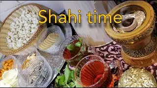 Tea time Shahi time Arabic tea mint tea #tea #شاى #شاي_نعناع