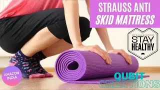 Strauss Anti Skid Yoga Mat | #Fitness Product | #Amazon India | Qubit Creations