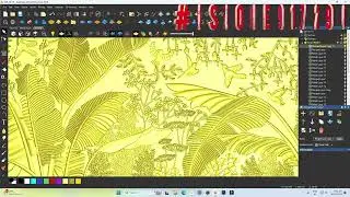108x60 Inch CNC Texture Panel | GSZONE Banana Leaf 3D Design | 15mm Depth