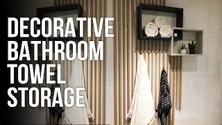 Making Decorative Bathroom Towel Storage // Dekorativ oppbevaring for h&aring;ndkl&aelig;r