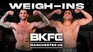 BKFC 81 MANCHESTER DEGALE vs FLOYD  Weigh-In | LIVE!