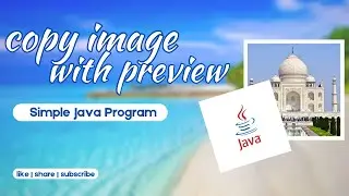 Copy image file with realtime preview using simple Java program.