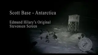 The Science Techs daily routine - 'Recording the daily weather' at Scott Base, Antarctica..