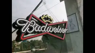 LED Neon Budweiser Light Sign 30x11 Inche Beer Custom Sign for Bar Coffee Store Open Business Sign
