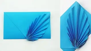 Easy Paper Envelope - How To Make An Envelope With Leaf