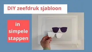 DIY zeefdruk sjabloon in simpele stappen