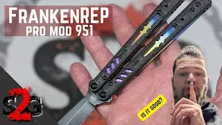 S2G FrankenRep V2 custom Balisong Butterfly Knife 951 slash2gash Replicant Clone