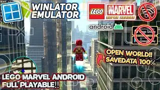 Lego Marvel SuperHeroes Android Offline Winlator Emulator Full Playable Open World Savedata 100℅!!
