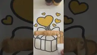 Sand Art ASMR | Satisfying Heart Gift Box Design (Valentine Theme)