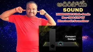 ZEBRONICS Zeb-Sonic Bar 100 120 W Bluetooth Soundbar  (Black, 2.1 Channel) Unboxing & Review