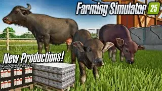 🐃 NEW BUFFALO + GRAZING! 🐃 (& NEW PRODUCTIONS) | FARMING SIMULATOR 25