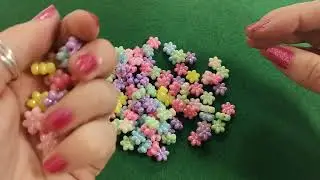 Pastel Mixed-Colour AB Acrylic Flower Beads 10mm x 11mm Pack Of 100+ Y18840