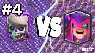 Evo Skeletons Army + Ice Wizard (Witch) Vs Mother Witch Army Clash Royale #part4
