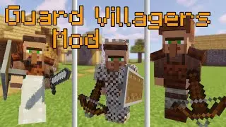 #16 Защитники деревни в Minecraft! [1.15.2] ОБЗОР МОДА Guard Villagers ДЛЯ Minecraft 1.15.2