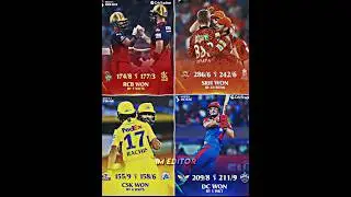 Ipl❌ Absolutely Cinema✔️ First 4 Match Cricket Status Video#shrots#ipl2025#csk#rcb#srh#dc