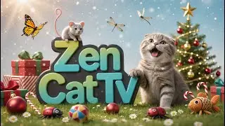 Zen Cat TV | Cat Games Christmas &ndash; Playful Animals Indoors & Festive Garden Fun #30