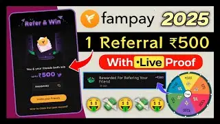 Fampay Refer 500 Cash | Fampay New Update | Per Refer ₹500 |