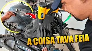 QUASE QUE ESSE ADESIVO NÃO SAI SE LIGA NESSE RESULTADO O TANQUE FICOU NOVO